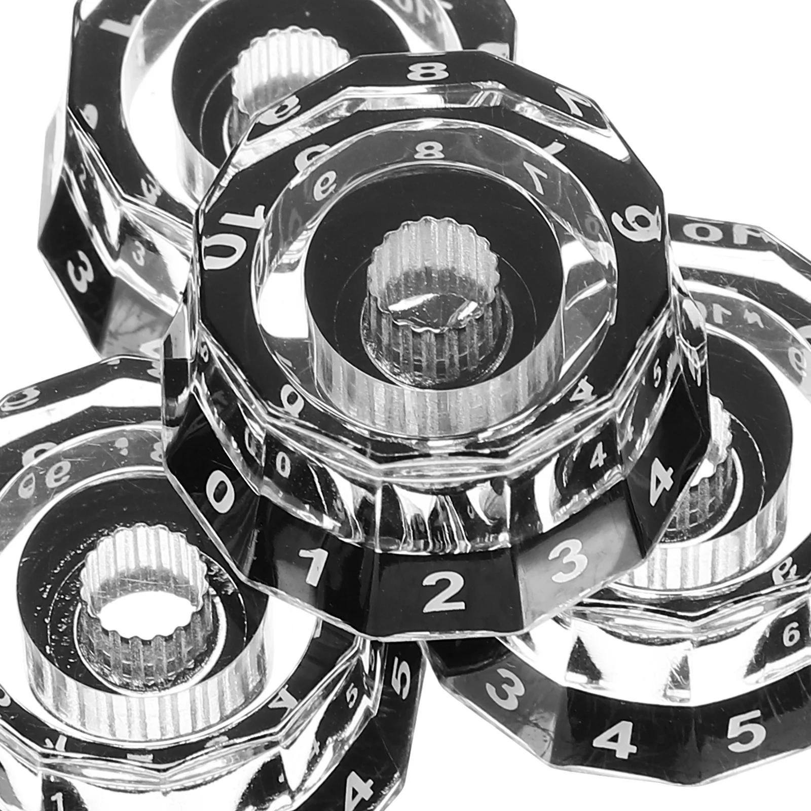 

4Pcs Electric Guitar Volume Knobs Acrylic Durable Replacement Parts for Repair and Volume Control Music Instrument Guitar Knobs