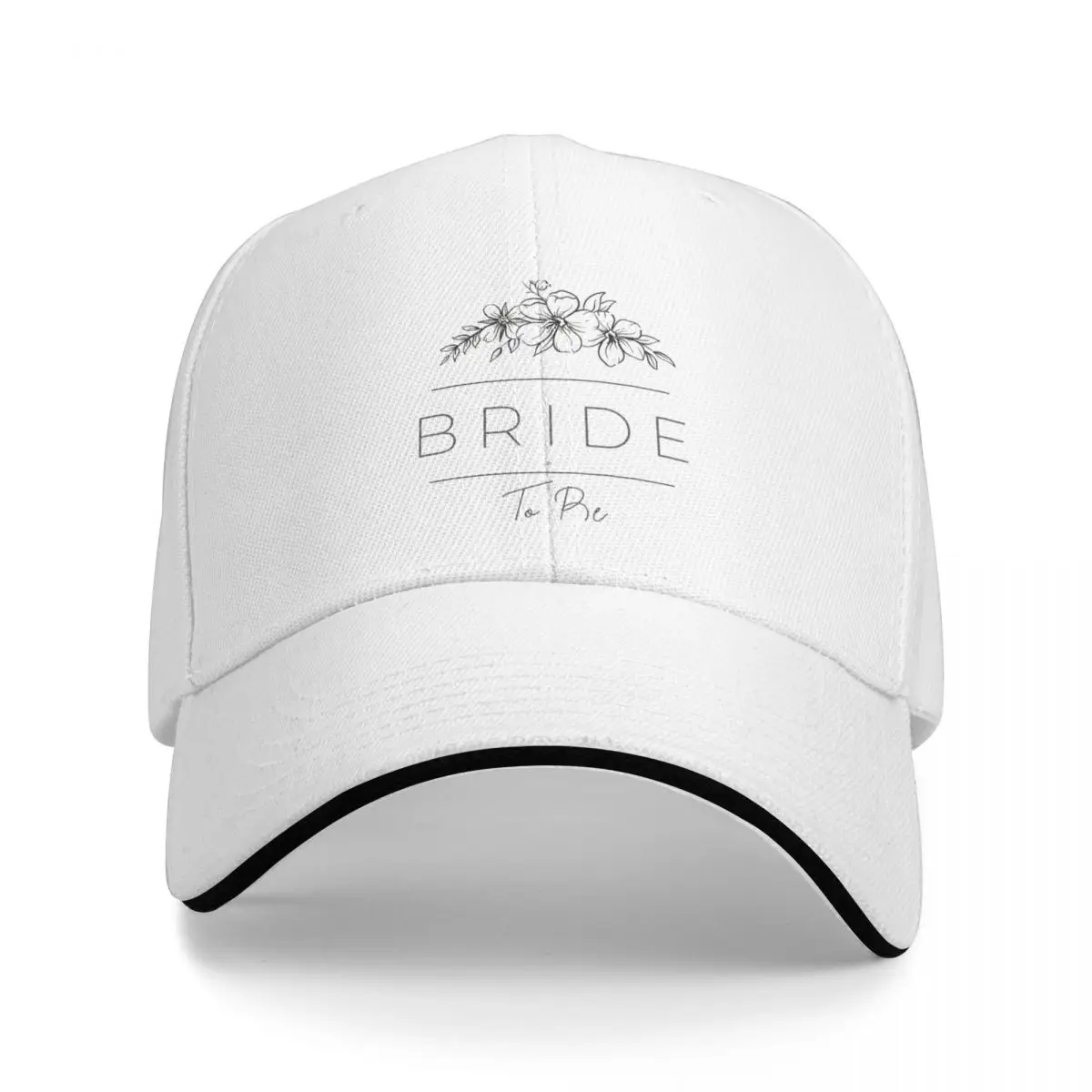 Bride To Be Black Typography Baseball Cap dad hat fashionable Girl'S Hats Men'S