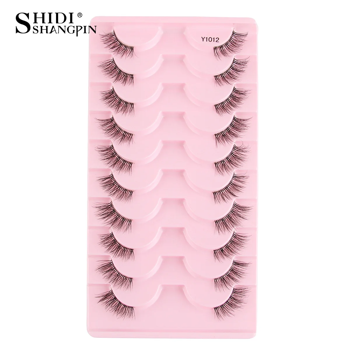 Neue Halbe Wimpern Falsche Wimpern 5/10 Paar 3D Nerz-Wimpern Natürliche Wimpernverlängerung Katzenaugen-Wimpern Make-up Faux Cils Fox Lash – Detail 23