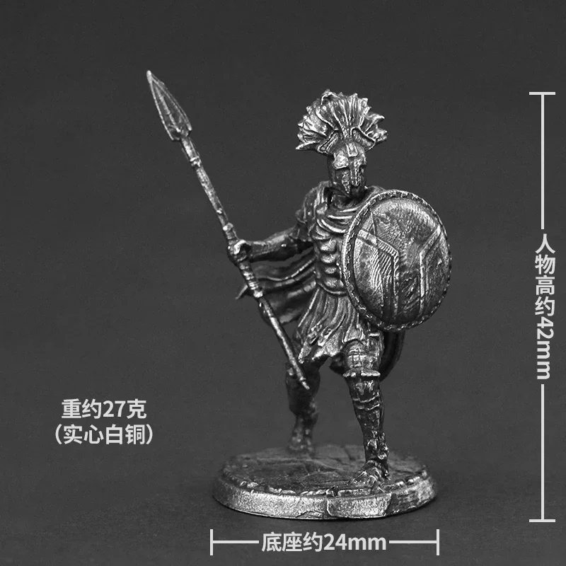 Cupronickel Witcher Contract Ogre Soldier Tribe Warrior Action Figures Statue Model Toy Character Statue Desktop Decor Figurine