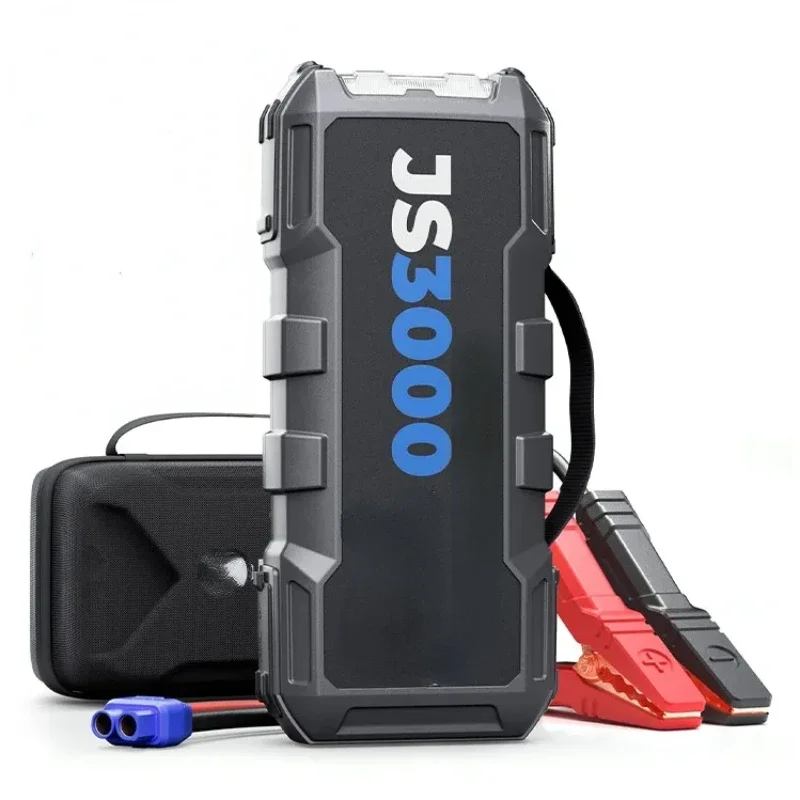 

Js3000 Jumpstarter 12V Jump Starter 3000K Amp 24000mah Power Bank Auto Motorcycle Truck Car Jump Starter Start 3000 Peak