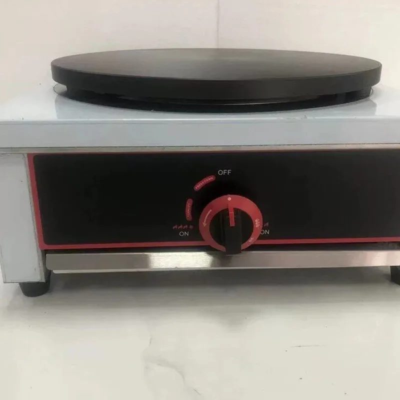 Dual Independent Flame Control Gas Crepe Maker Double Non-Stick Round Plate Commercial LPG Pancake Griddle