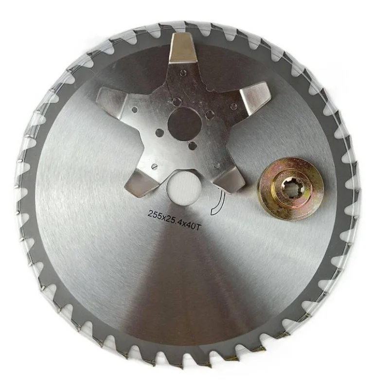 芝刈り機および刈払機用の新しい絡み防止補助ブレード 40 歯合金部品