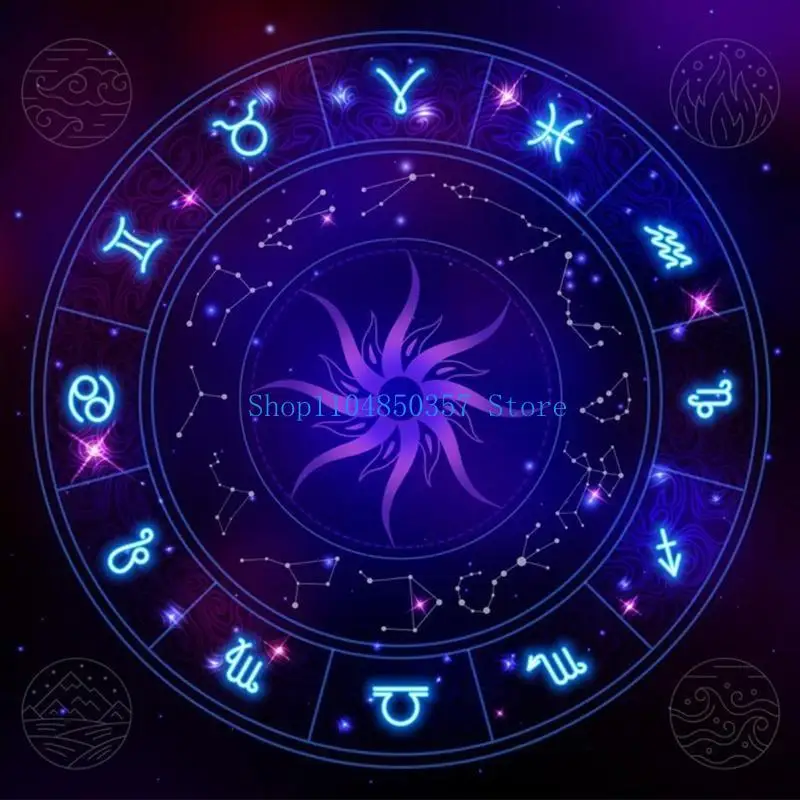 

652F Square Flannelette Tarot Altar Cloth Board Game Pad Astrological Oracles Pad Table Cover Card Mat Divinations Tablecloth