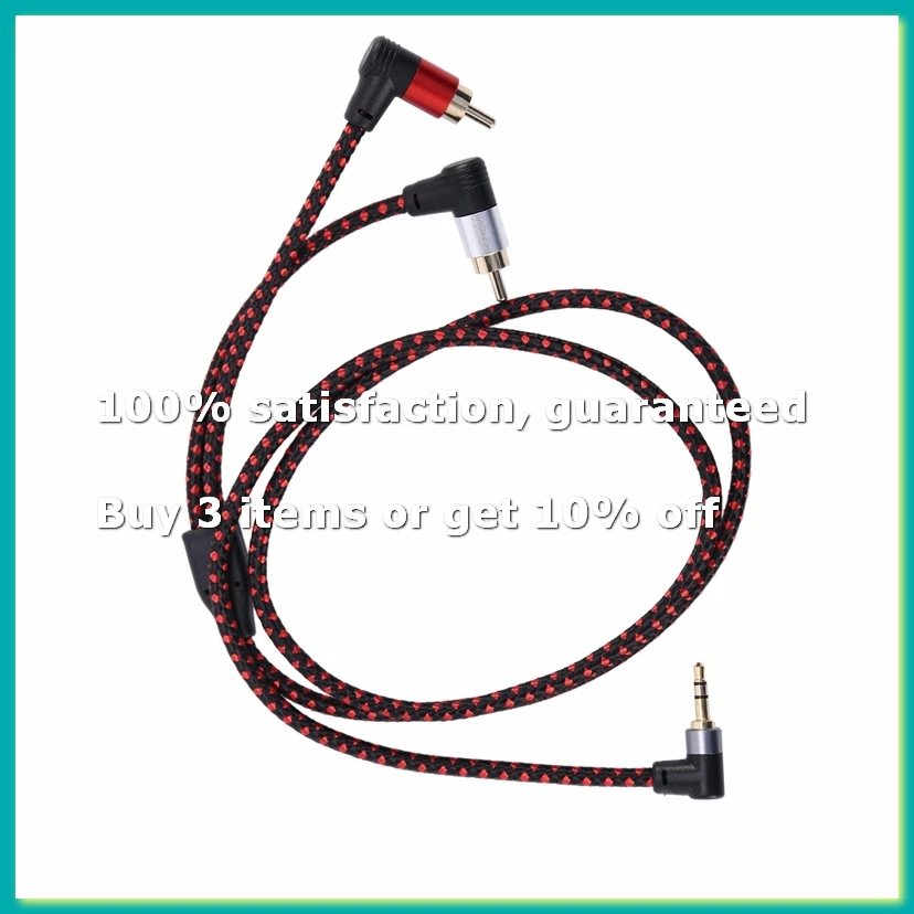 4pack X((90 Degree 3.5mm Male to 2 Male Cable Right Angle Stereo AUX Y Splitter Cord Microphone Jack Plug for Laptop 1M)