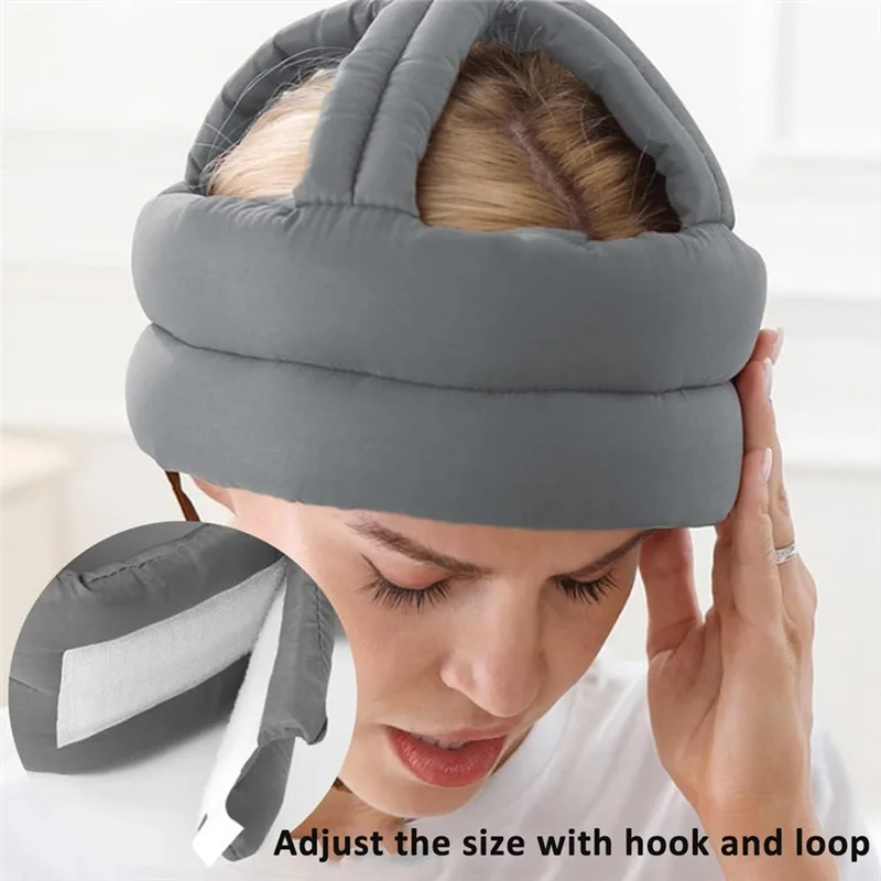 B50B-Elderly Protective Helmet, Safety Helmet Adjustable Breathable Seniors Fall Prevention Heads Protection Cap