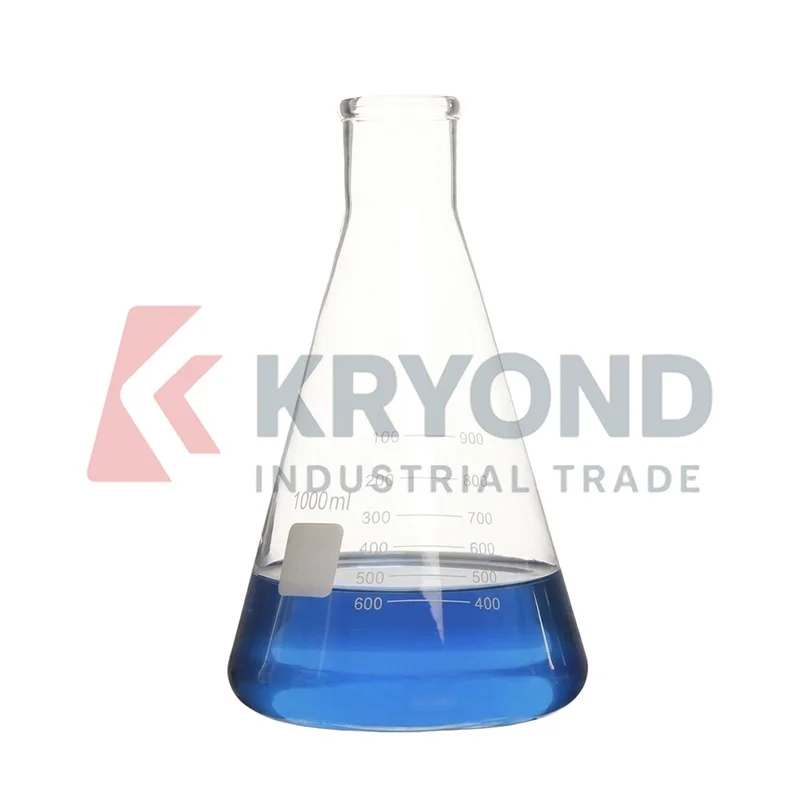 Generic 1000mL Graduated Glass Erlenmeyer Flask Borosilicate Conical Flask Laboratory Mixing Heating Vessel Wide Mouth 1Pack