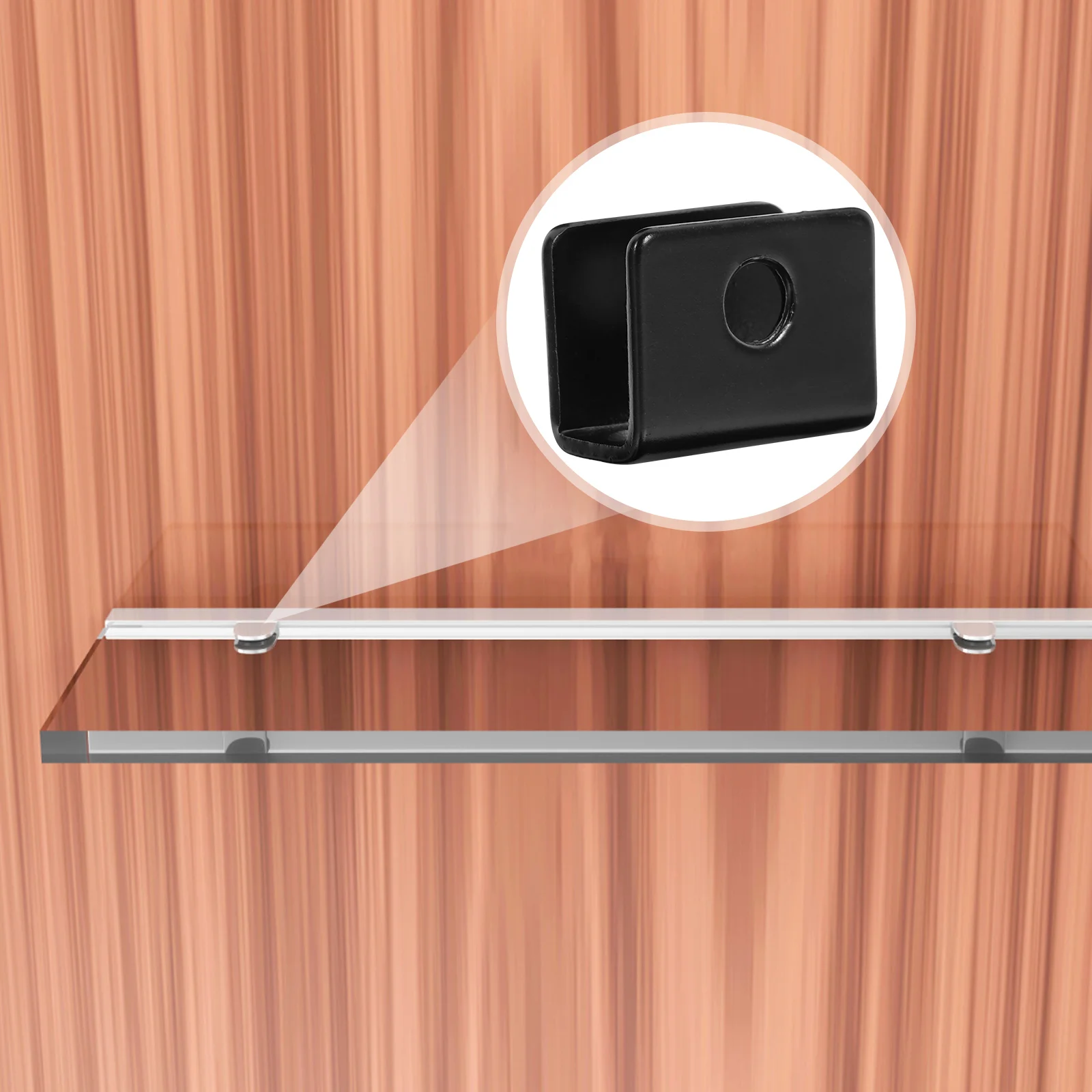 

8pcs Glass Clip Bracket Stainless Steel Heavy Duty Mirror Holder Clips Frameless Mirror Panel U-clamp Mounting Bathroom