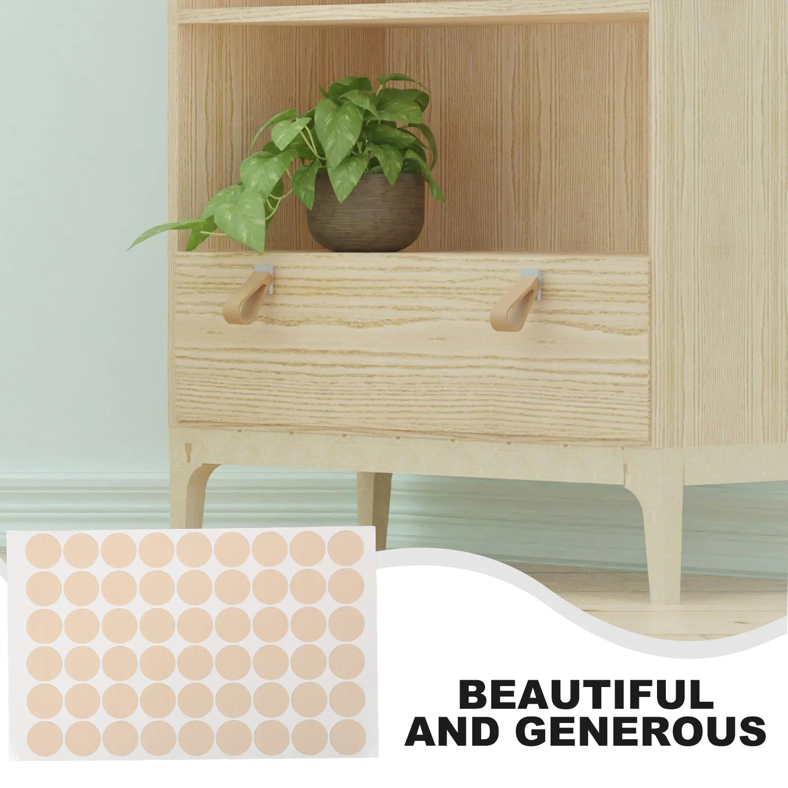 540 pezzi di copertura del foro per vite per mobili adesivi autoadesivi in PVC per armadio armadio da cucina riparazione sigillo decalcomania foro per vite adesivo