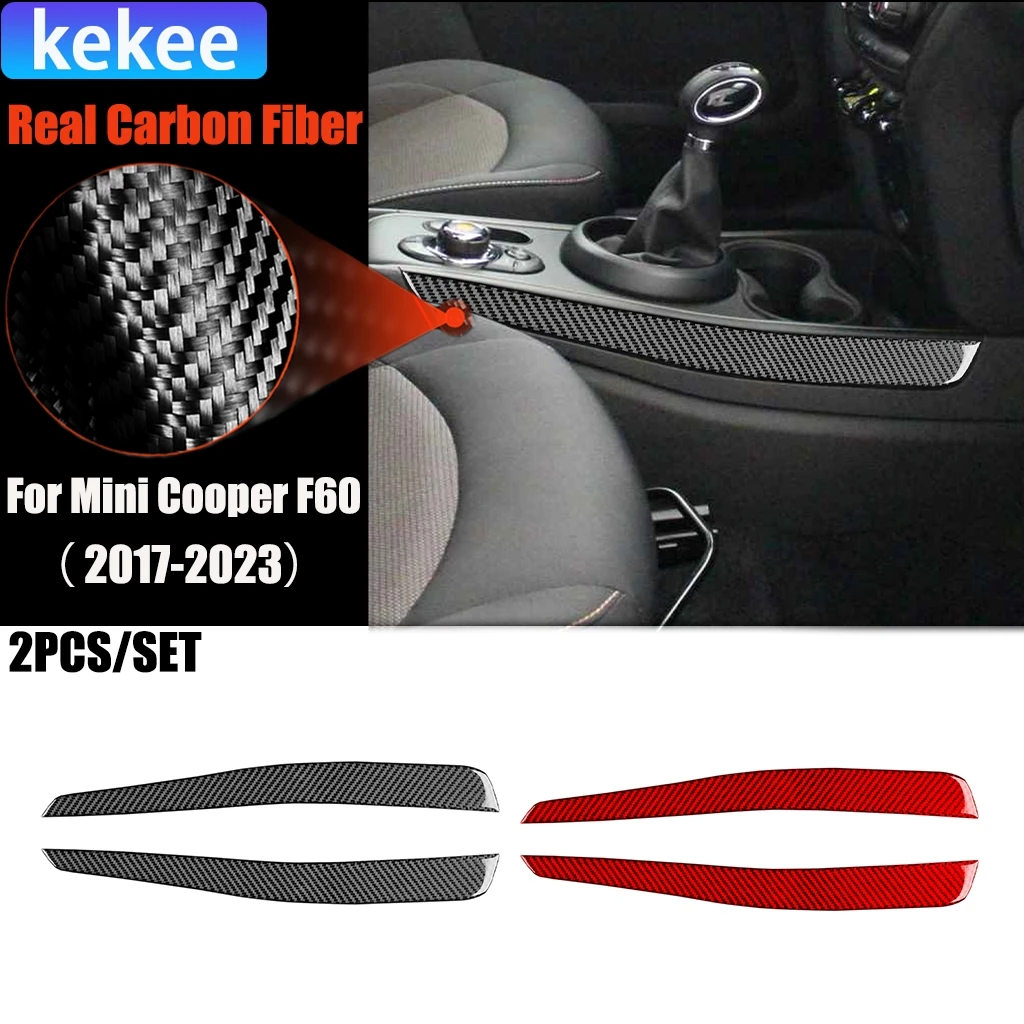 

Carbon Fiber Car Accessories Gear Side Panel Modified Interior Trim Cover Soft Sticker For Mini Cooper F60 Countryman 2017-2023