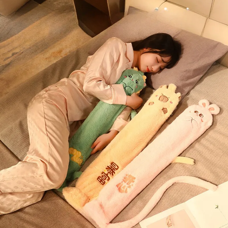 Cute Cartoon Water-filled Hand Warmer and Belly Warmer for Winter Extra Long Hot Water Bag with Large Capacity Hot Water Bag