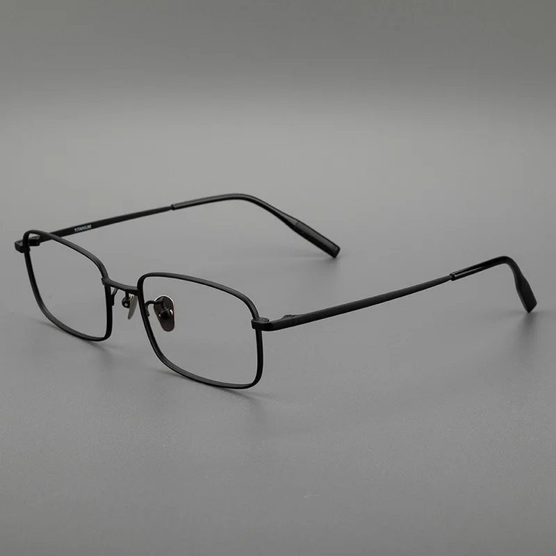 Ultra-light pure titanium small square pure titanium frame small face shape ultra-light simple glasses myopia glasses frame