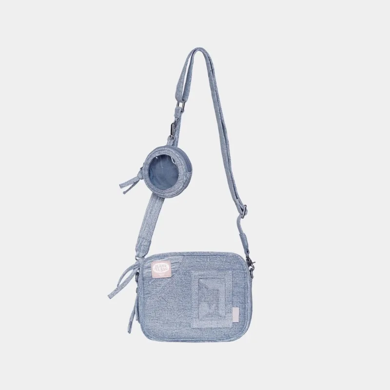 Nowa urocza JK jednolity torba Crossbody dla nastoletnich dziewcząt 2024 letnia moda dżinsowa niebieska torba na ramię popularna modna Bolsa Mujer