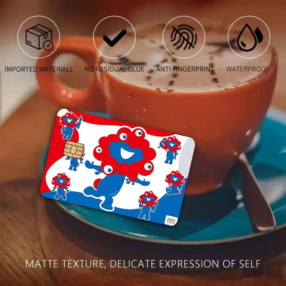 Cartoon M-Myaku-Myaku Anime Young Creidt Card Debit Card Sticker Film Case Front Tape for Small Big Chip No Chip