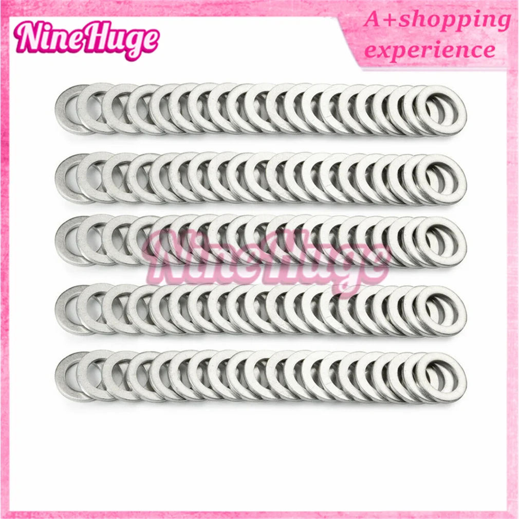 50PCS 94109-14000 Oil Drain Plug Crush Washer Gasket 14MM For Honda For Acura 9410914000 94109 14000