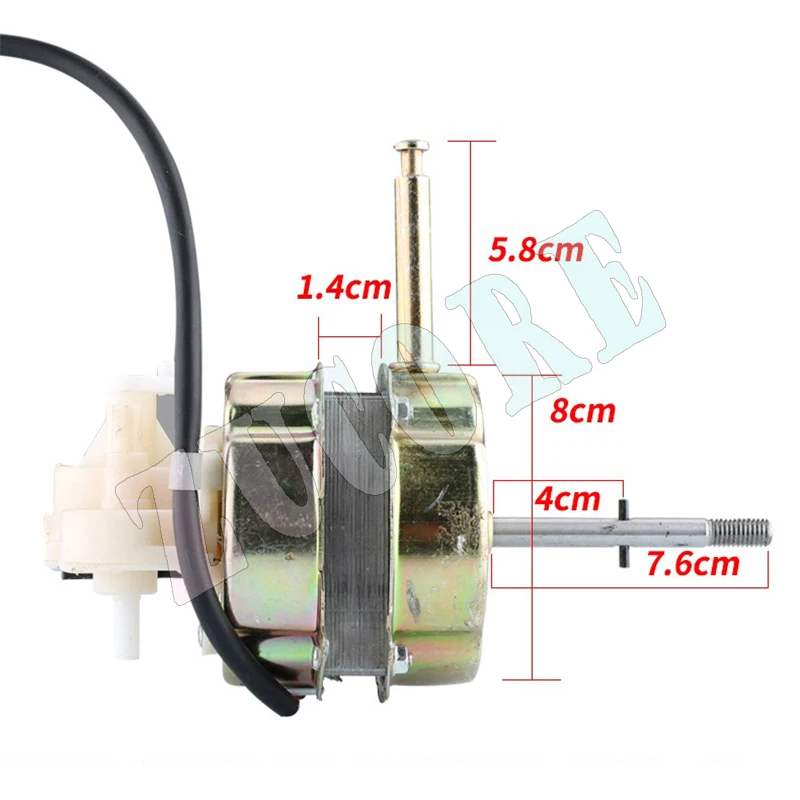 ملحقات المحرك الكهربائي العالمي تهز الرأس على الأرض ومحرك مروحة منزلي