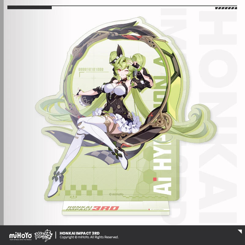 

MiHoYo Anime Honkai Impact 3rd Ai Hyperion16.9cm BL Stand Model Plate Cosplay Desktop Collection Cartoon Scene Acrylic