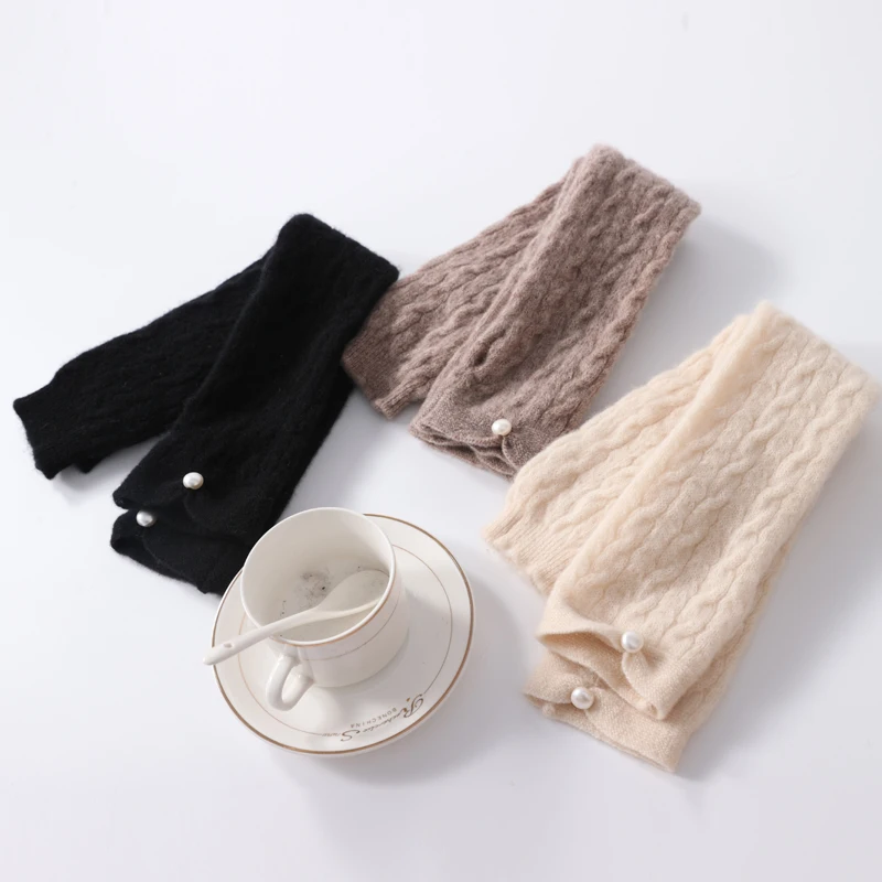 100-cashmere-feminino-meio-dedo-perola-malha-luvas-de-braco-grosso-quente-e-elegante-luvas-longas-torcidas-para-o-inverno