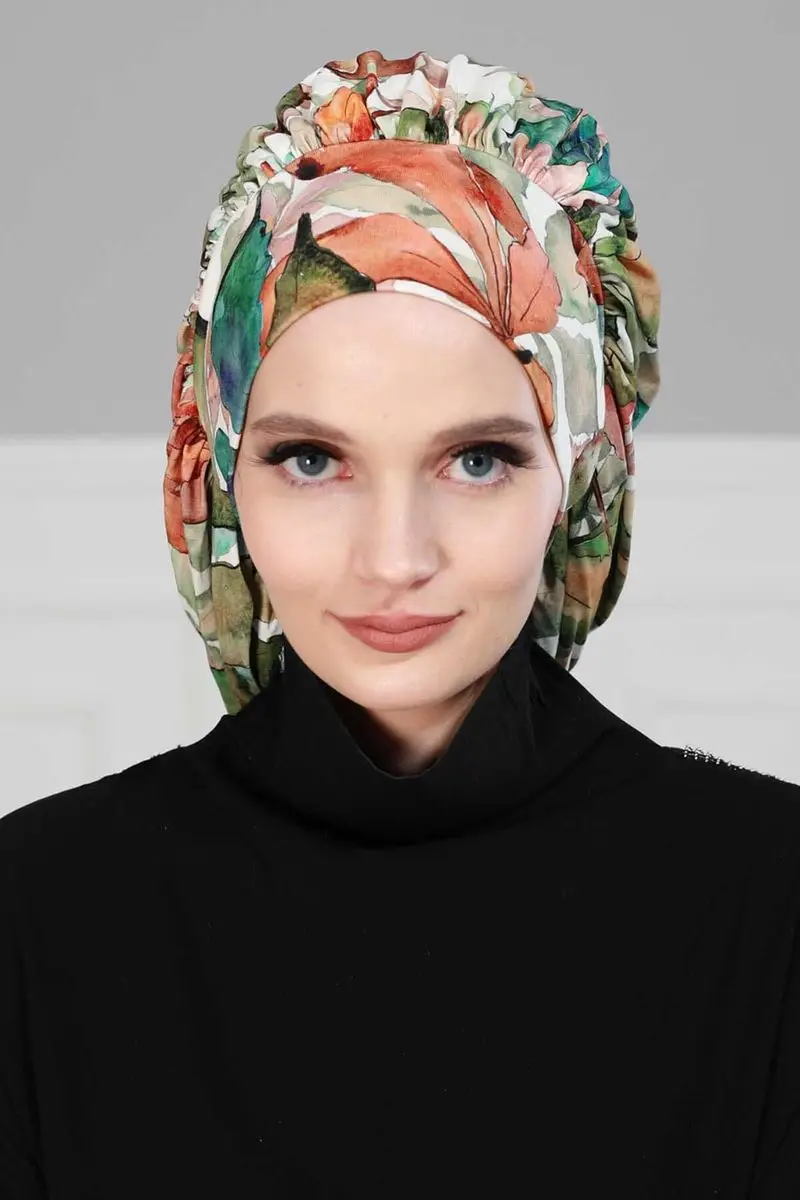 Padrão de outono de osso penteado drapeado