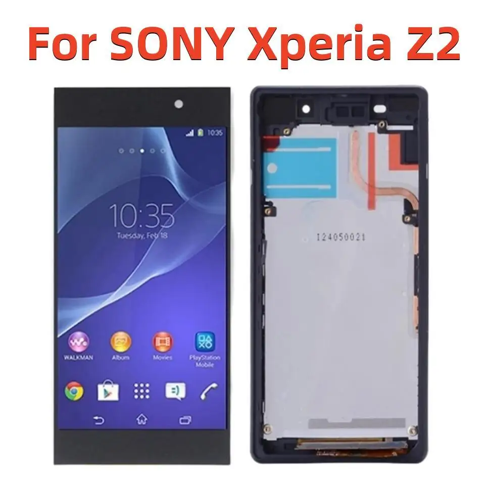 

5.2 " Original lcd For SONY Xperia Z2 D6502 D6503 D6543 LCD Display with Frame Touch Screen Digitizer Assembly Replacement