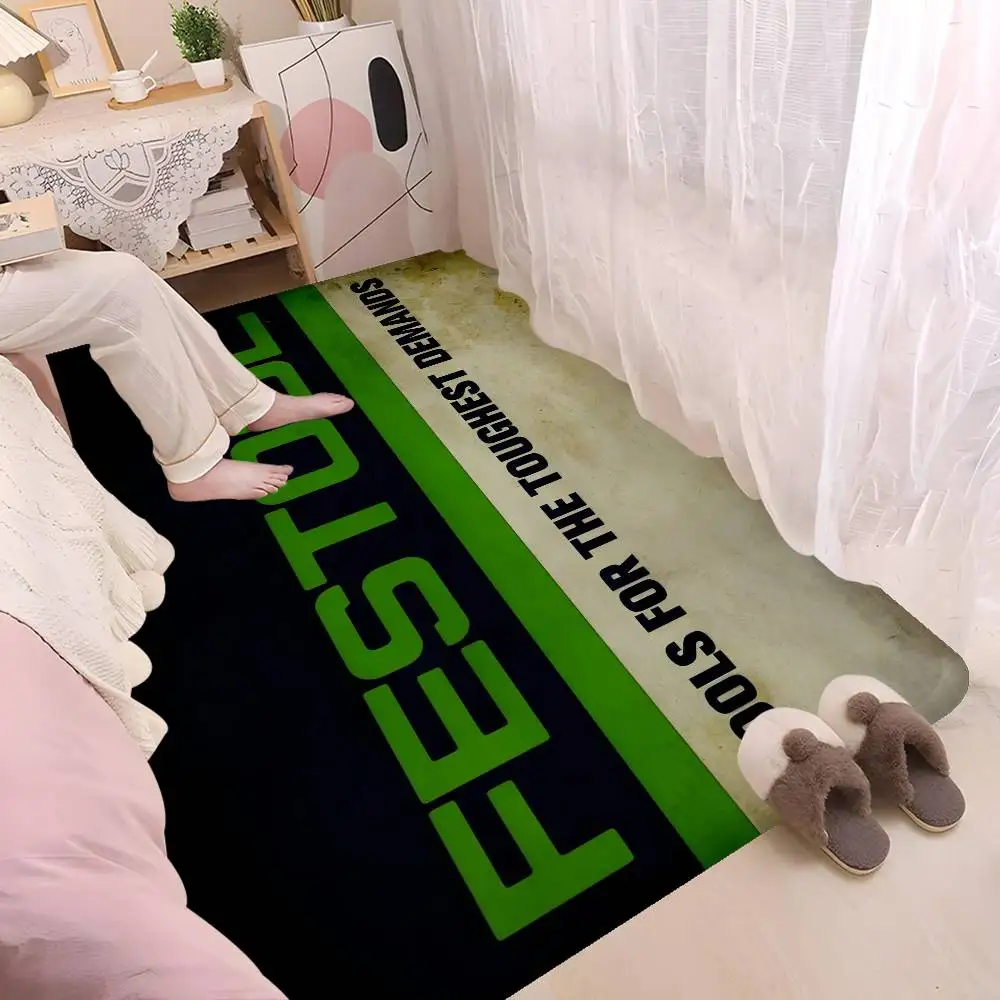 F-Festool Long Rugs Nordic Style Home Doormat Bathroom-Toilet Mats Bedroom Bedside Area Rugs