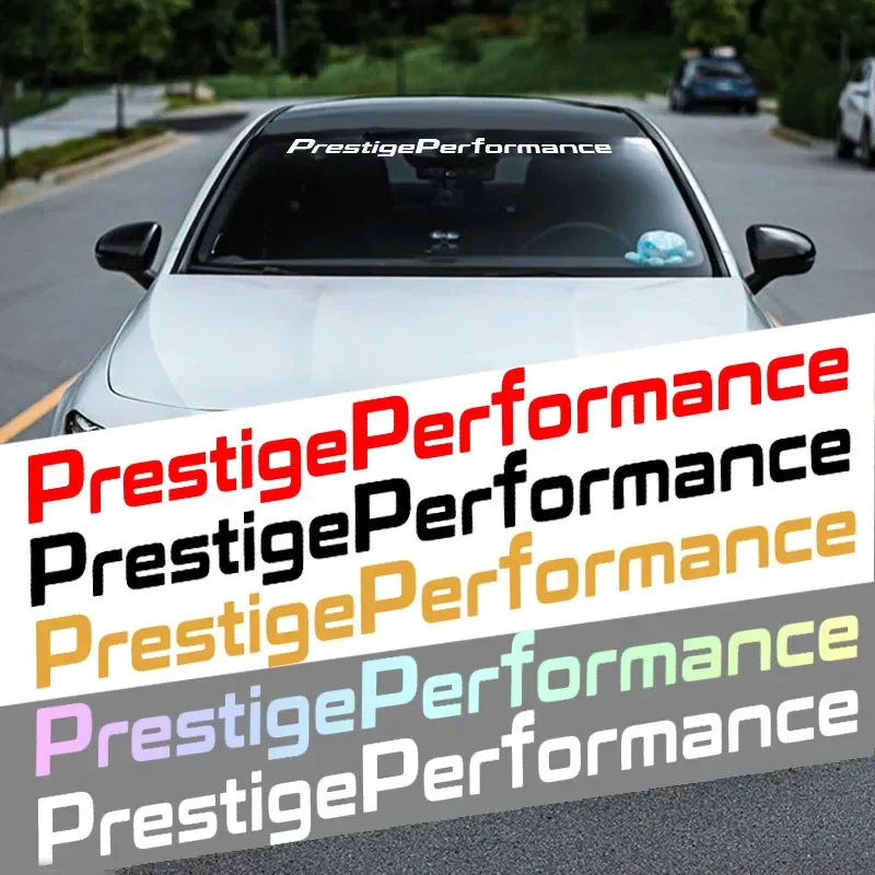 1pc Prestige Performance Car Front Windshield Stickers Sunscreen Rear Window Door Decals Vinyl Wrap Creative Auto Accessories