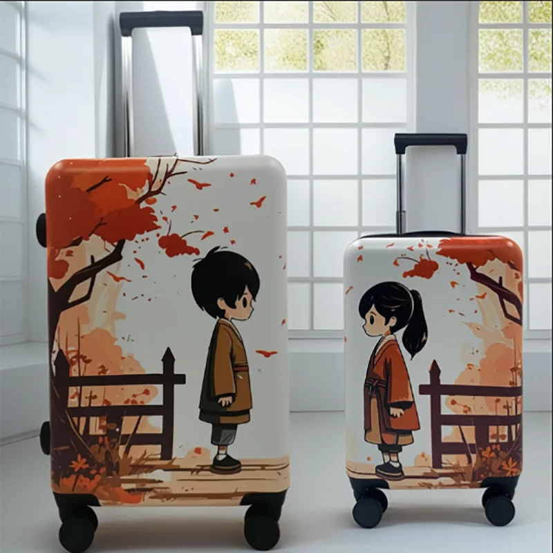 Comic luggage original personality design pull rod case for a couple of men and women suitcase thickened durable 20/24 inches