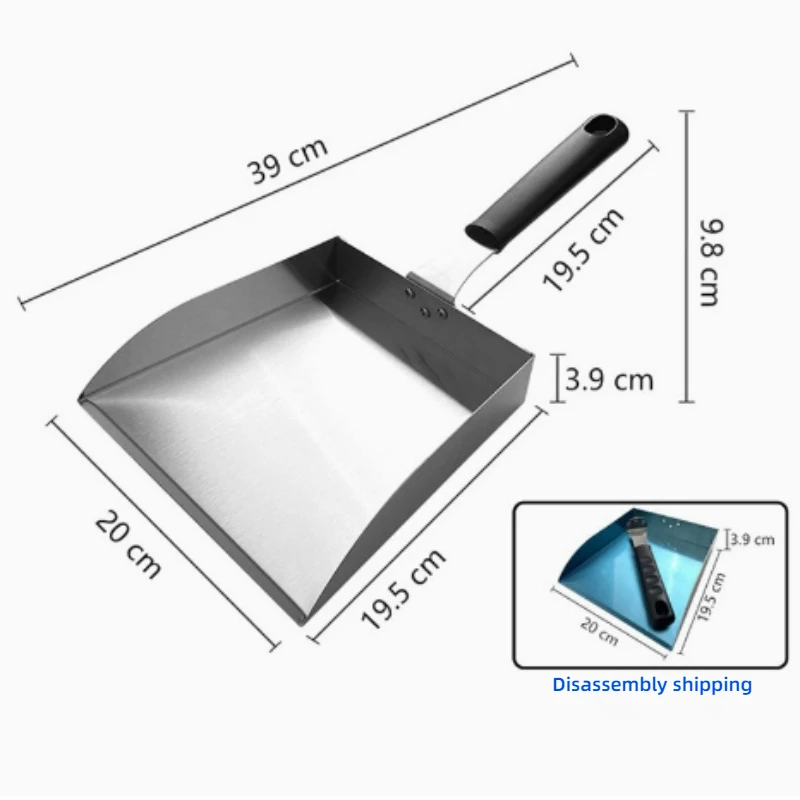 1PC Griddle Food Mover BBQ Turners food Shovel Scraper Stainless Steel Smash Burger Spatula for Fried Food Stir Fry