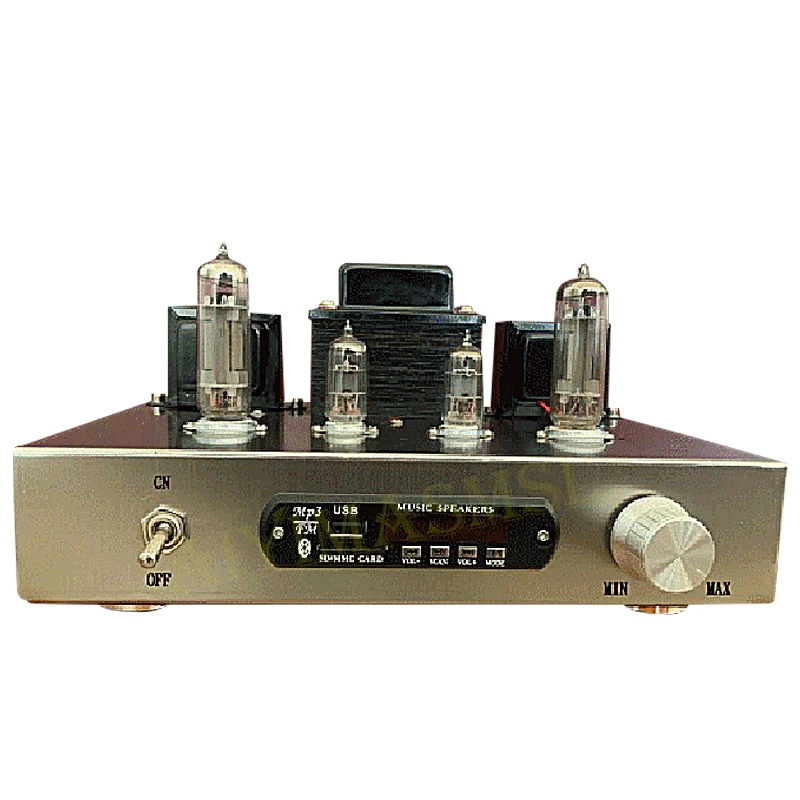 AIYIMA SMSL Bluetooth 6J1 Push 6C19 Single-ended class A Vacuum Tube Amplifier Pure Handmade 6W 2.0 Amplifier Audio