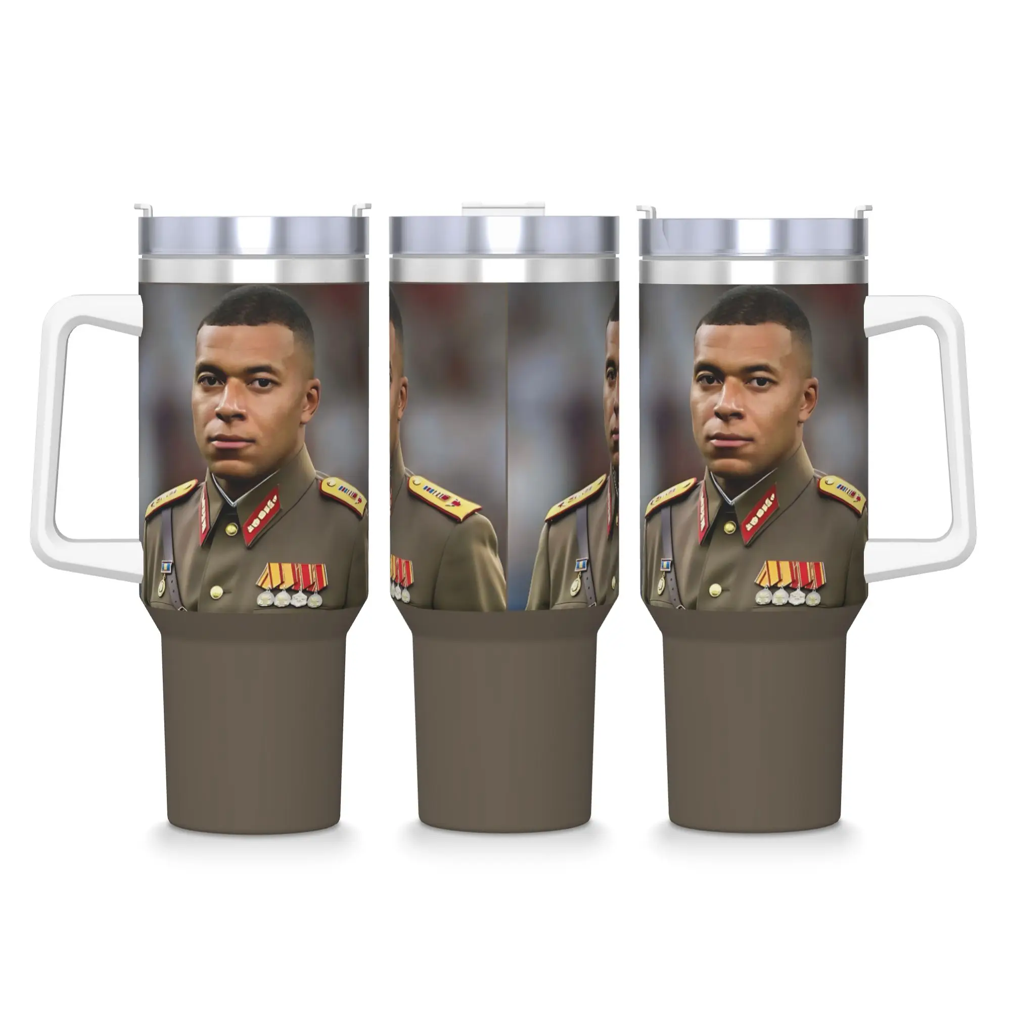 Kylian Mbappe Dictador Meme Graphic 2026 Stainless Steel Tumbler  Travel Car Mugs 40oz Coffee Mug Drinks Milk Tea Water Bottle