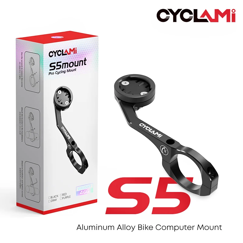 CYCLAMI Aluminium Alloy Double-sided Bike Computer Mount MTB Road GPS Headlight Holder Bracke For GARMIN XOSS IGPSPORT Bicycle