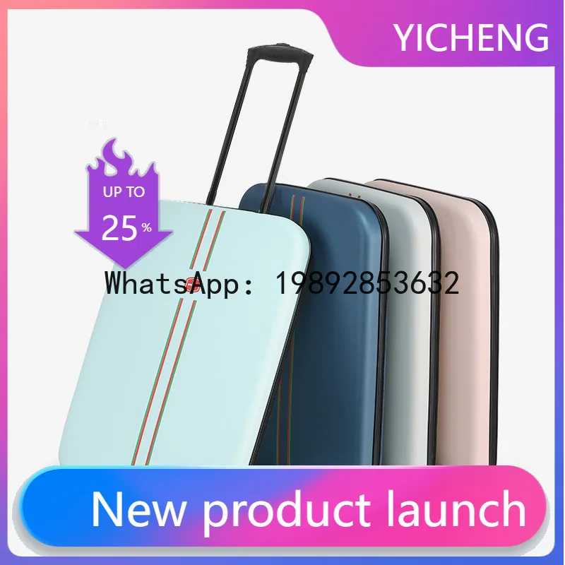 

X4-2 New Folding Trolley Suitcase 20 Inch 24 Inch Luggage Business Travel Lightweight Foldable Suitcase