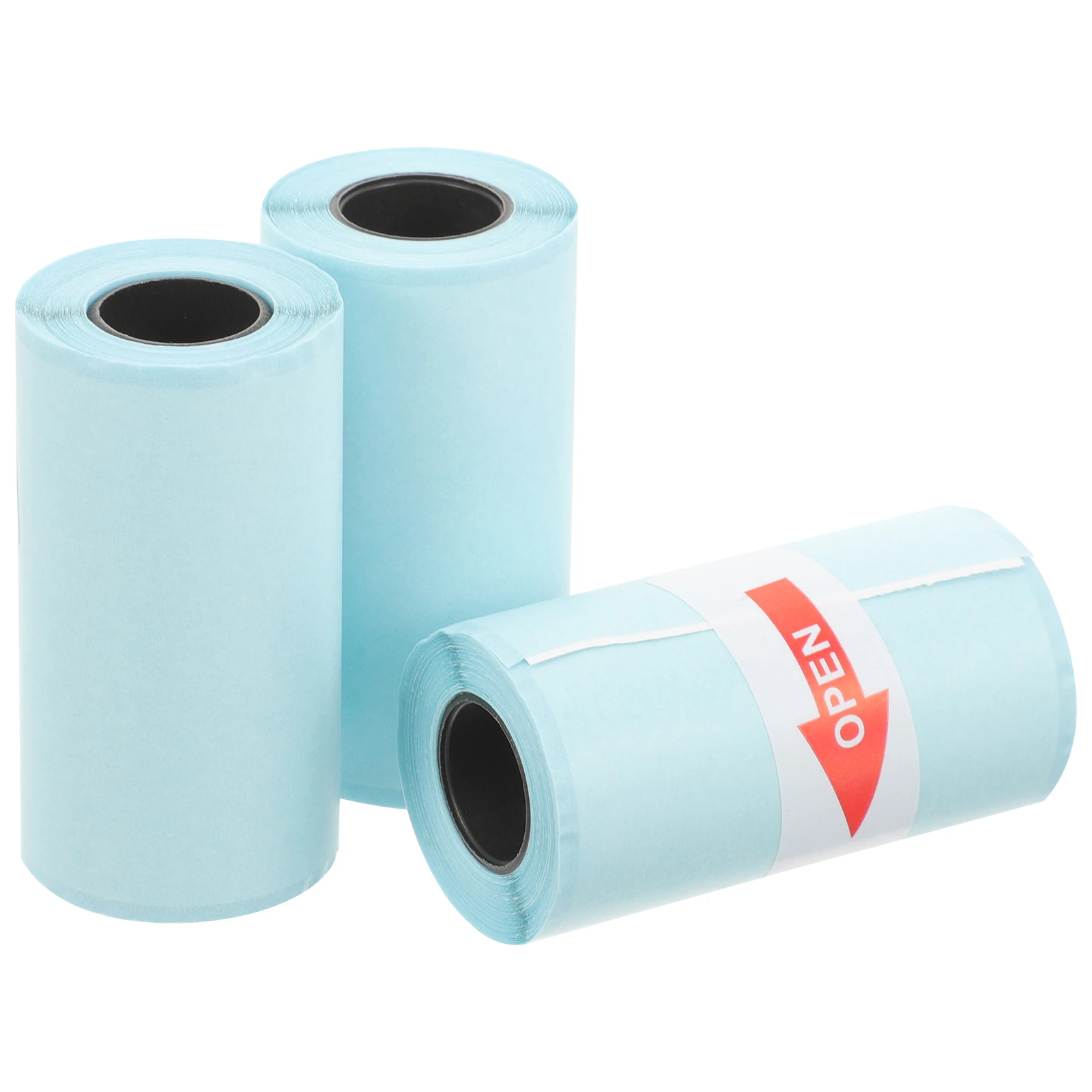 

3 шт., 3 рулона, клейкие этикетки, термобумага для печати, многофункциональная корректирующая наклейка, портативные этикетки для письма