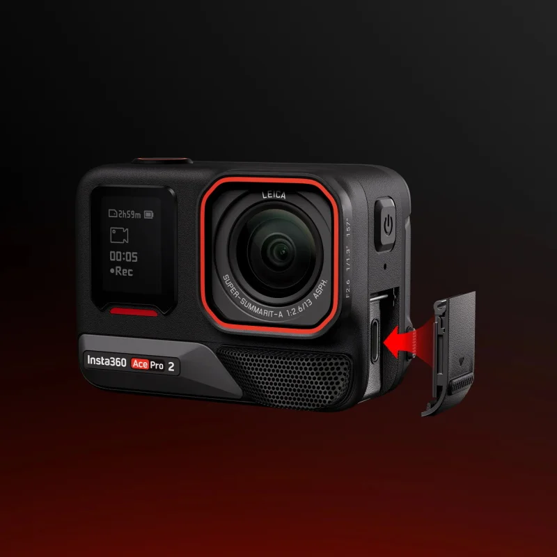 ชาร์จ USB SD การ์ดสําหรับ Insta360 Ace Pro 2 อุปกรณ์เสริมป้องกันกรณีพอร์ตสล็อต Repelling Water Dust Guard กรอบด้านข้าง