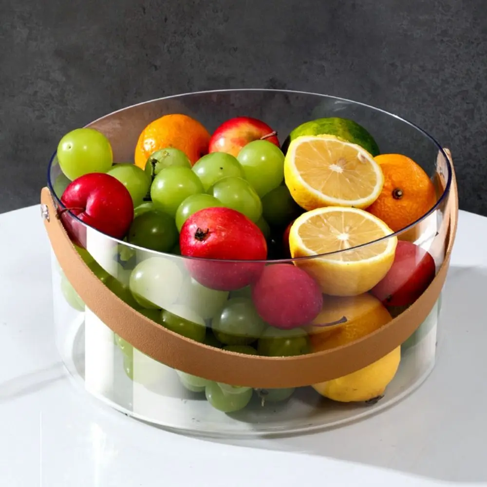 Ice Cube Container Clear Ice Bucket Portable Uncovered Fruit Storage Basket Champagne Cooler Plastic Drinks Chiller Bin Party