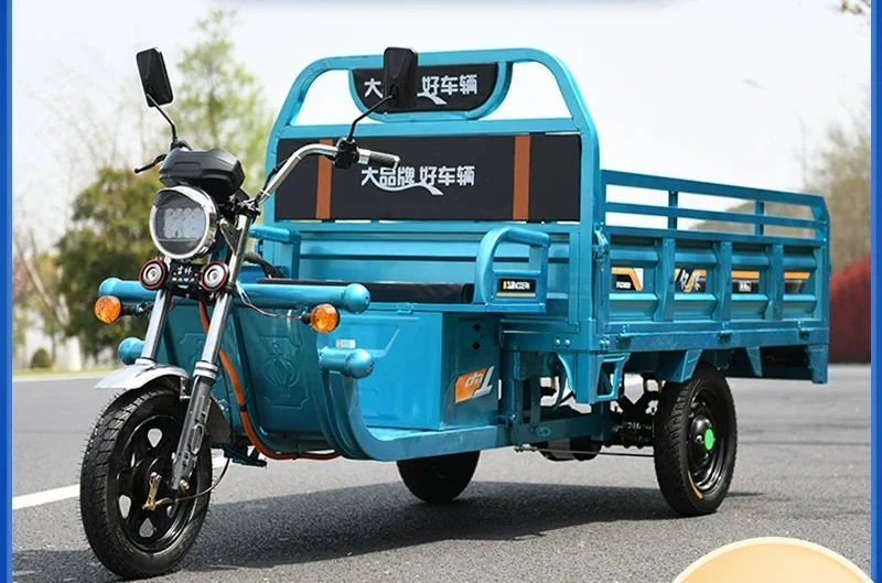 Electric Tricycle Household Agricultural Pull Goods Stall Transportation Load King Battery Car