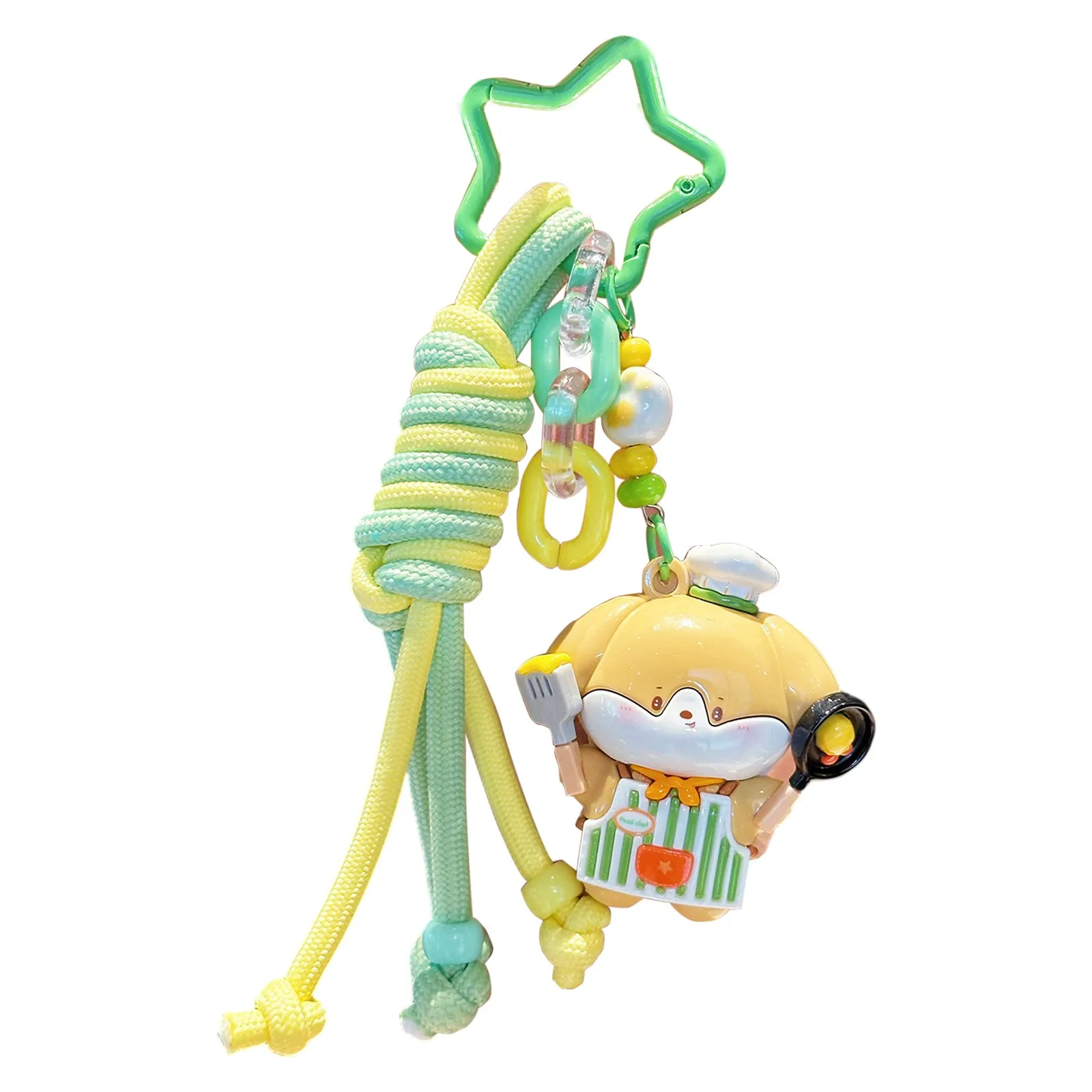 Cucina cucciolo simpatico cartone animato portachiavi ciondolo divertente bambola bambola piccolo ornamento