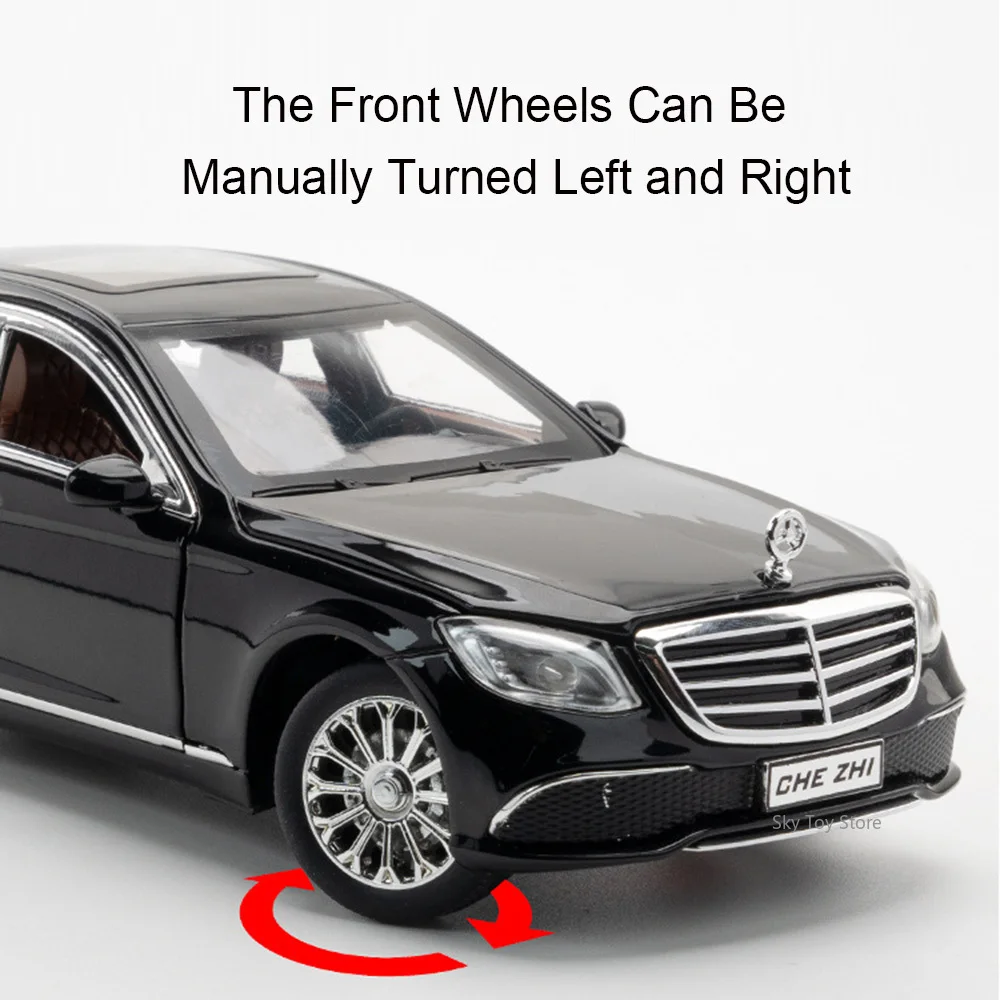 Scala 1:24 E300EL S400L Pressofuso In Lega Modello Giocattoli Auto Porte Aperta Suono Luce Tirare Indietro Veicolo In Miniatura Per Bambini Regali di Festa