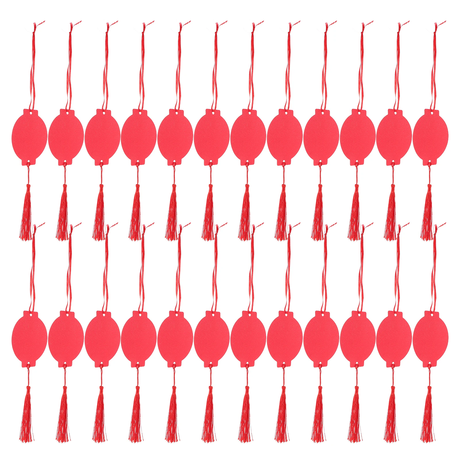 

30 Pcs Wishing Card Listing Tree Hanging Sign Tag Heart-shaped Paper Cutout Tags