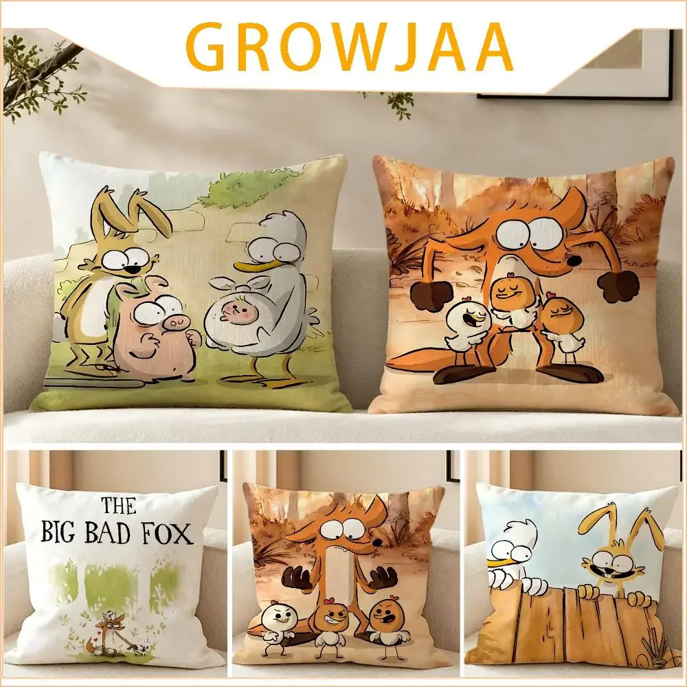 The Big Bad Fox and Other Tales Cushion Cover Pillow Short Plush fresh natural Cushion for Living Room Bedroom Sofa Home