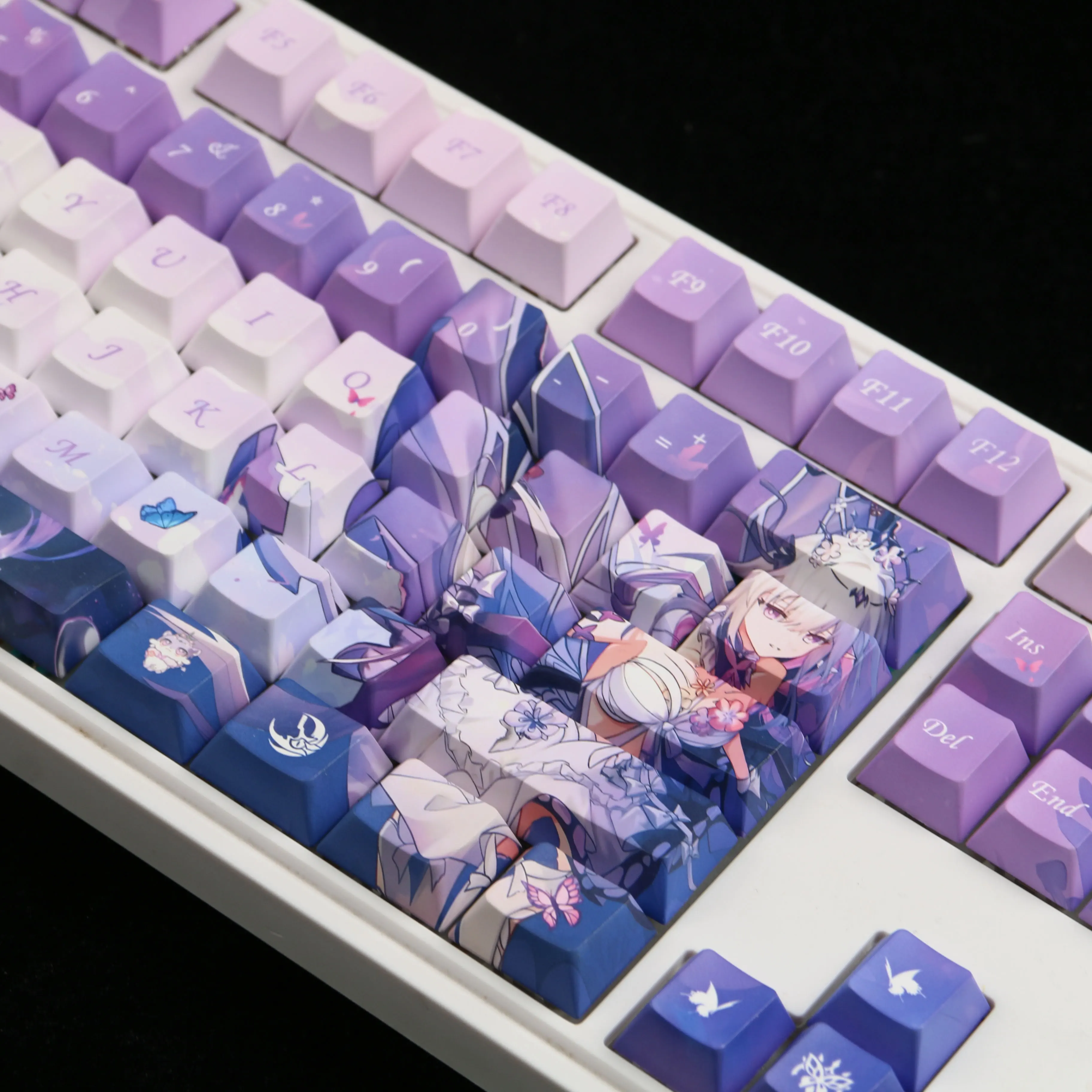 

120 Keys Castorice Keycaps Dimensional Game Merchandise Keycaps Mechanical Keyboard Key Caps Top Transparent