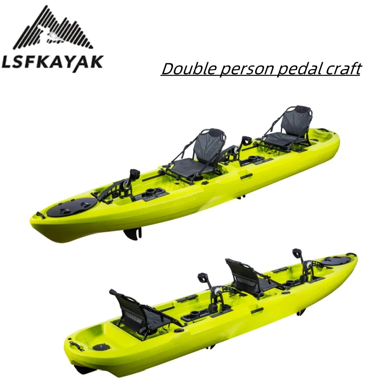 LSF Kayak 4.3m Double Person Light Weight Fishing Boat HDPE For Fishing Surfing Drifting & Cruising