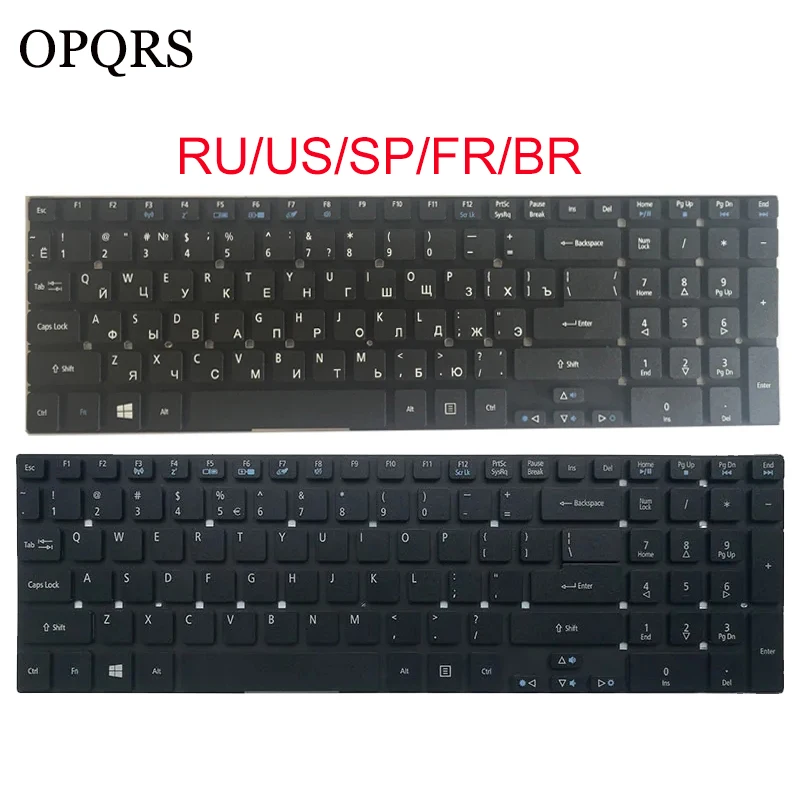 Klawiatura do laptopa Acer Aspire V3-571G V3-771G V3-571 5755G 5755 V3-771 V3-551G V3-551 5830TG Rosyjski/Brazylia/Francuski/Hiszpański/USA