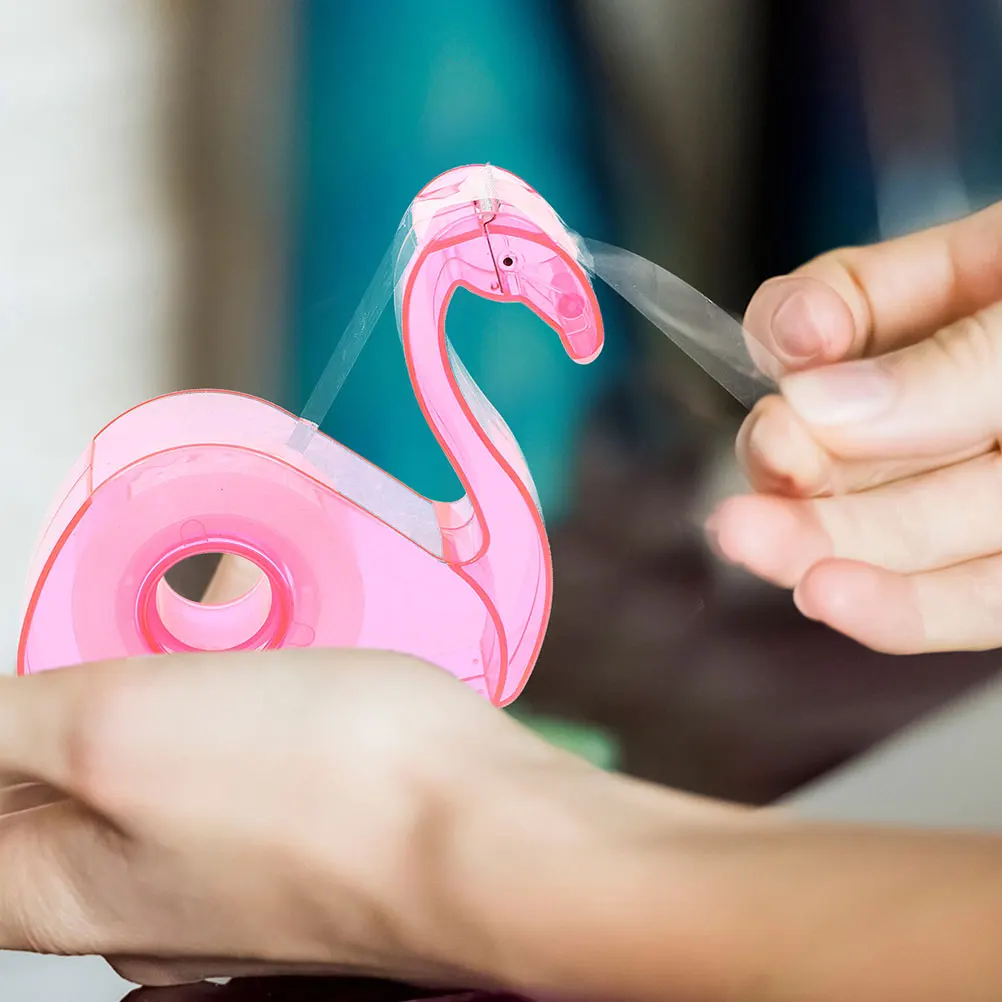 

2 Pcs Tape Dispenser Cute Adhesive Holder Desk Plastic Office Student Desktop Supplies Lightweight Compact Size Art Projects