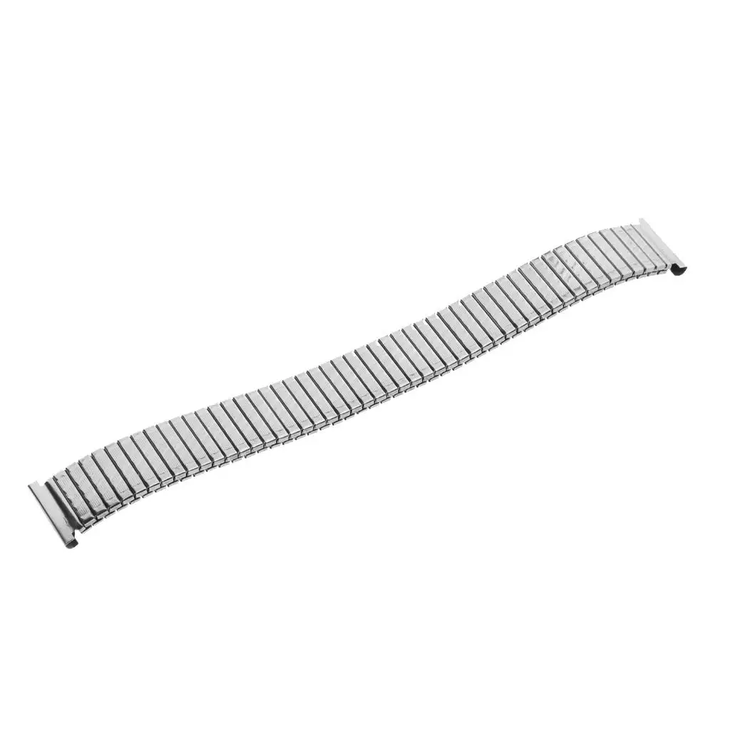 Stainless Steel 18mm Spring Watch Strap High Quality Adjustable Link Watch Bracelet for Business Events