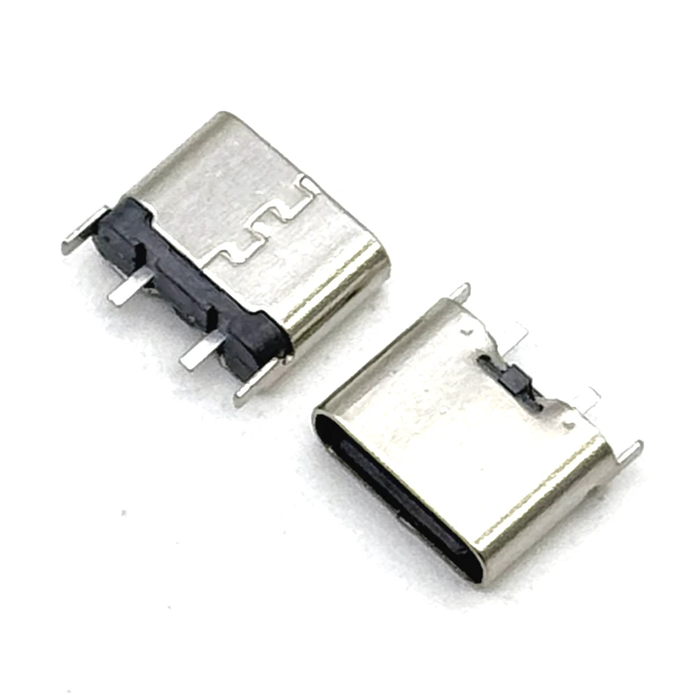 2Pin Type-c USB Connector Female Port Jack Solder Plug SMD SMT Android Phone Data Charging Socket Micro USB DIY Repair Adapter
