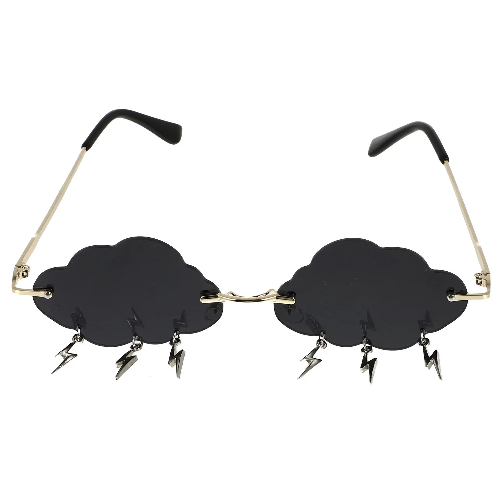 

1Pair Sunglasses Cloud Shape Stylish Frameless Shades Party Streetwear Fashion Unique Sunglasses for Women Men
