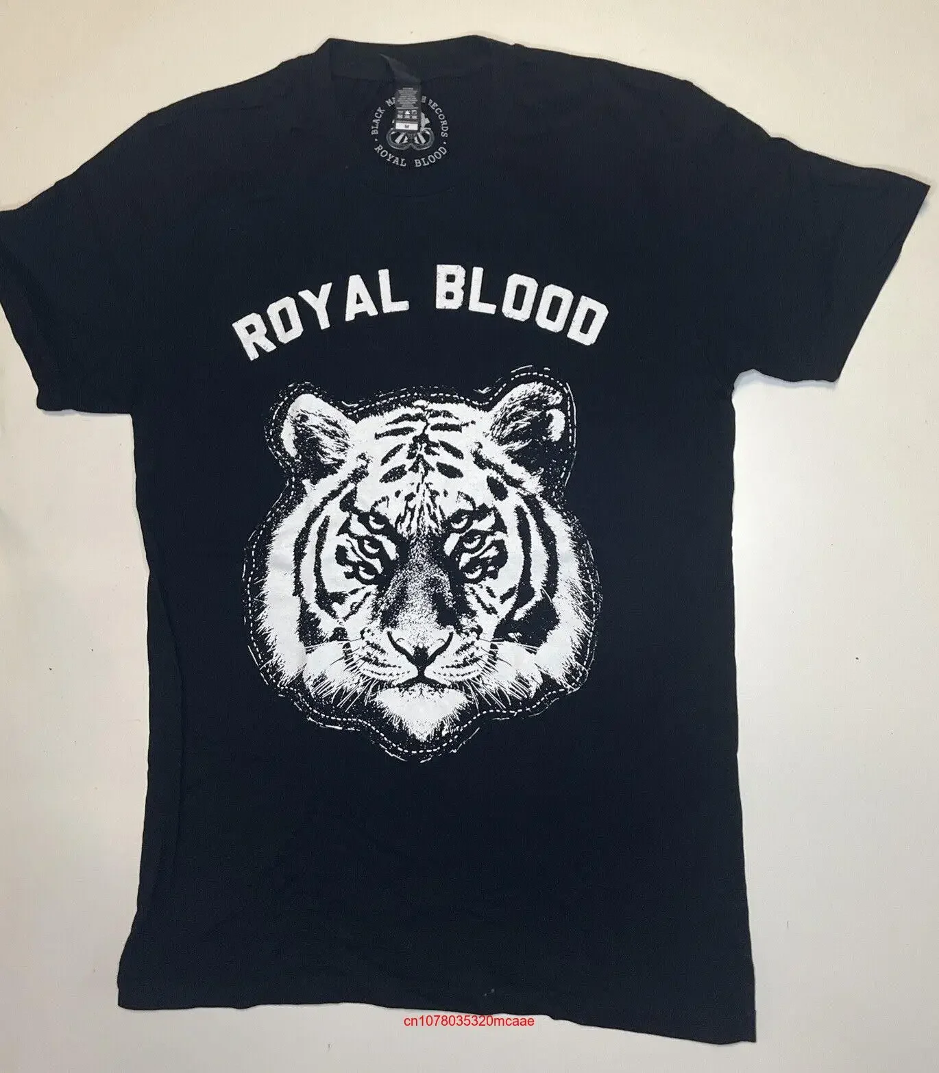 Royal Blood Band T-Shirt Größe mittelschwarzer Tiger Mammut zeichnet lange oder kurze Ärmel auf