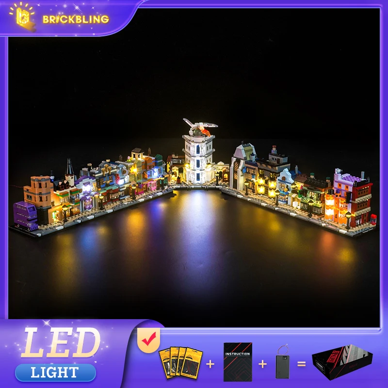 

Brick Bling LED lighting 76444 set suitable for Diagon Alley ™ Wizarding Shops Building Blocks Gift (Excluding Blocks)