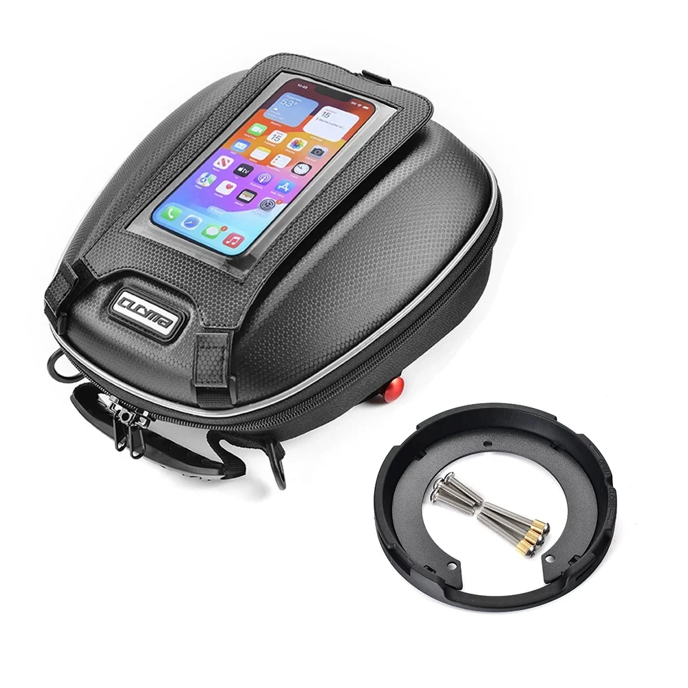 Motorcycle Quick-Release Anti-Theft Tank Bag Base/Adapter Ring – Secure Accessory for ZONTES 703F & 703RR